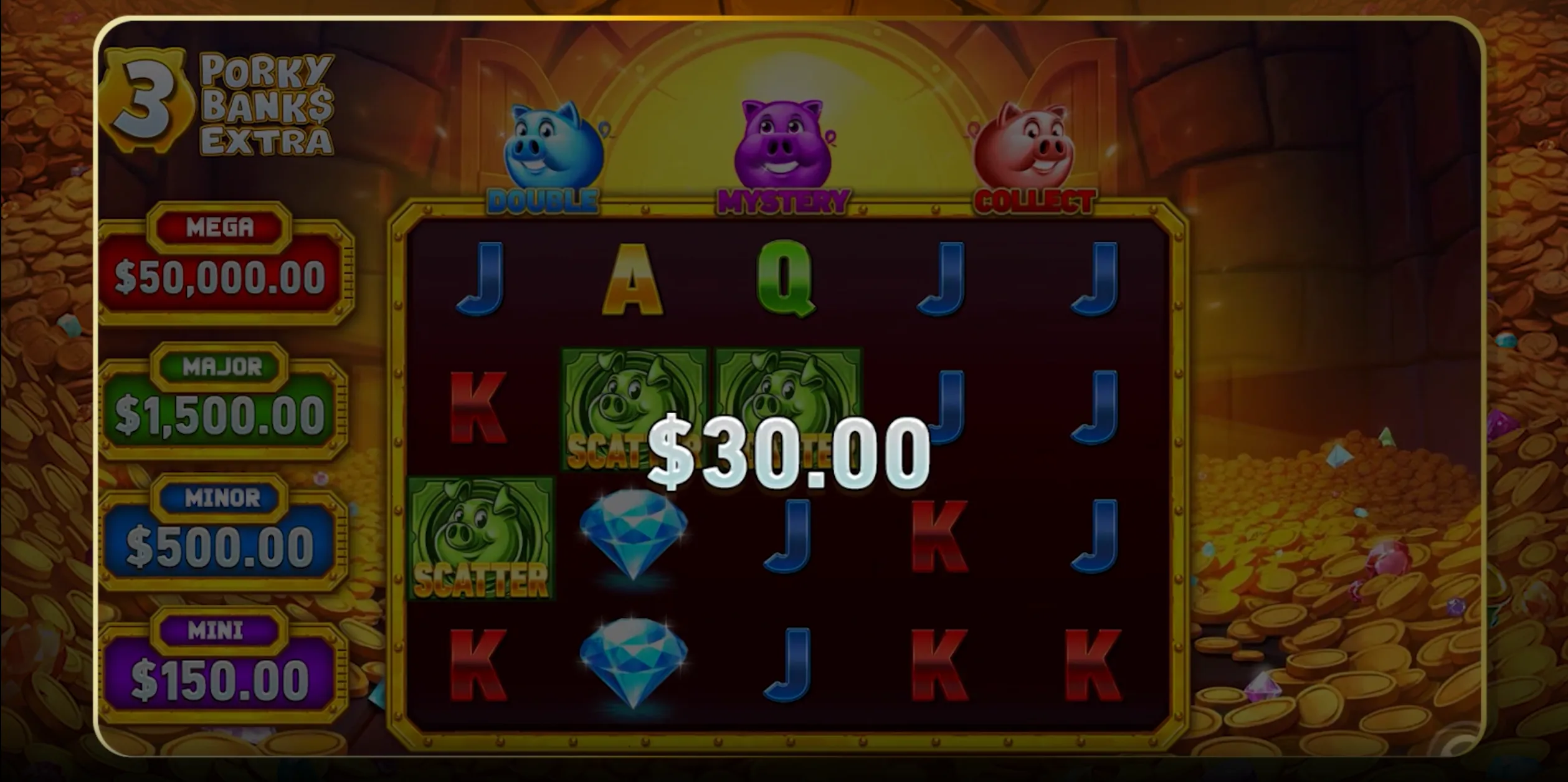 3 Porky Banks Hold and Win Extra spil