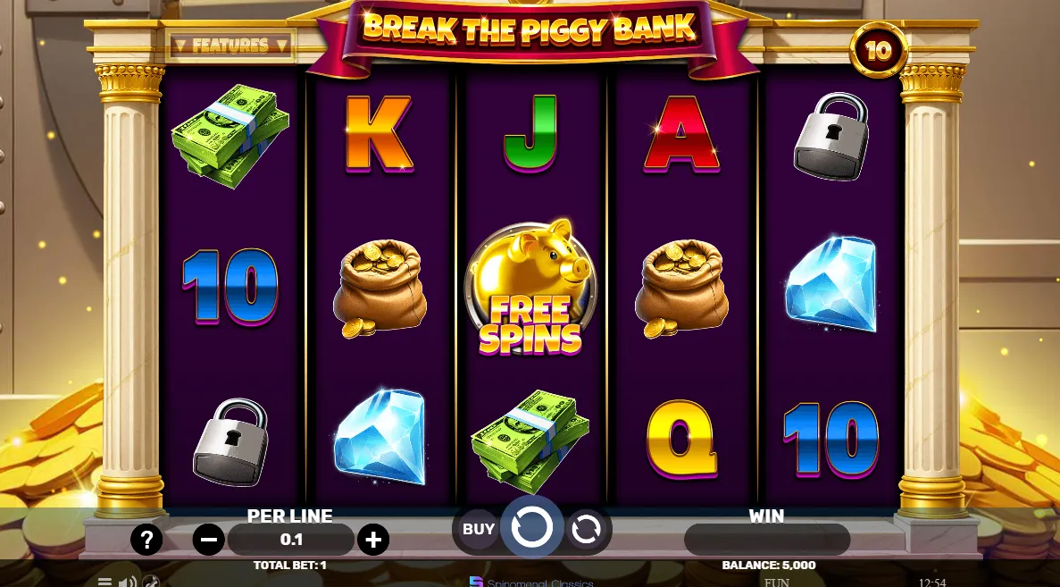 Break the Piggy Bank demo