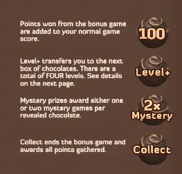 Chocolate Deluxe slot bonuses