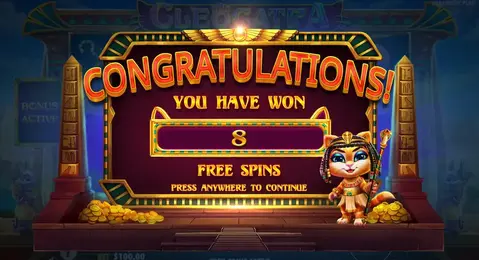 Cleocatra free spins