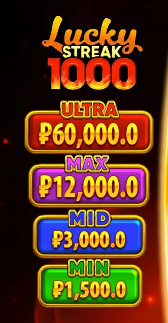 赌场 Lucky Streak 1000 最大赢奖