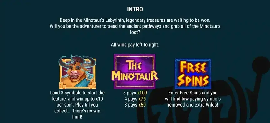 minotaur slot machine