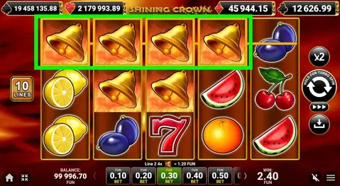 Shining Crown-spillemaskinen