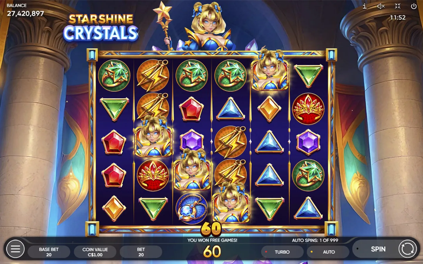 Starshine Crystals game