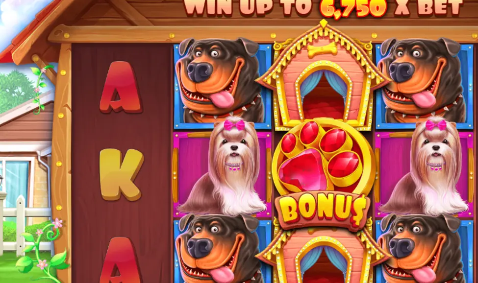 The Dog House demo base game with the bonus scatter The Dog House demo base game with the bonus scatter