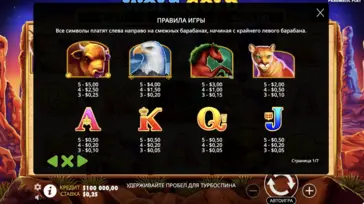 Sümbolid ja väljamaksed slotis Wolf Gold