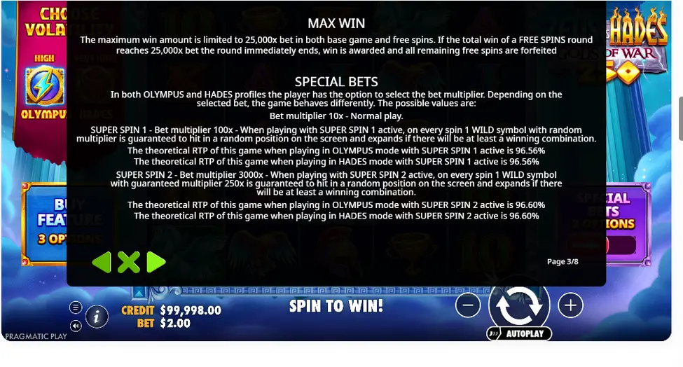 Zeus vs Hades Gods of War 250 Maximalgewinn und Sonderwetten Zeus vs Hades Gods of War 250 Maximalgewinn und Sonderwetten